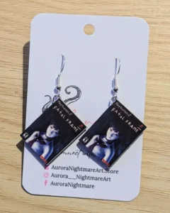Project Zero Gaming Earrings, with a fish hook or clip on earring back.
