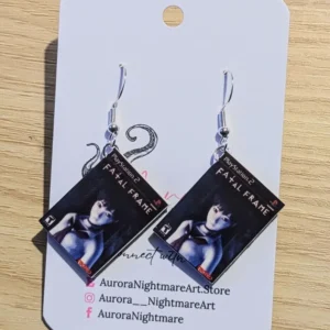 Project Zero Gaming Earrings, with a fish hook or clip on earring back.